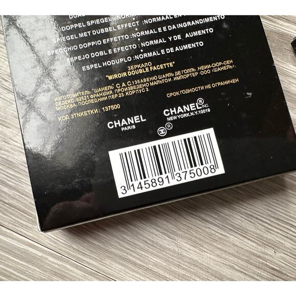 Black Chanel Double Mirror Compact - New in Box - Picture 3 of 7